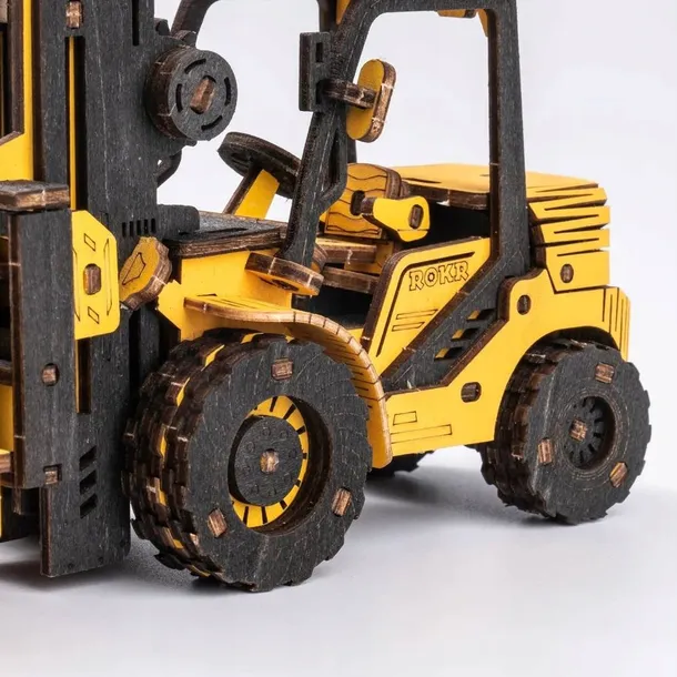 puzzle-3d-robotime-wozek-widlowy-tg413k-liczba-elementow-139