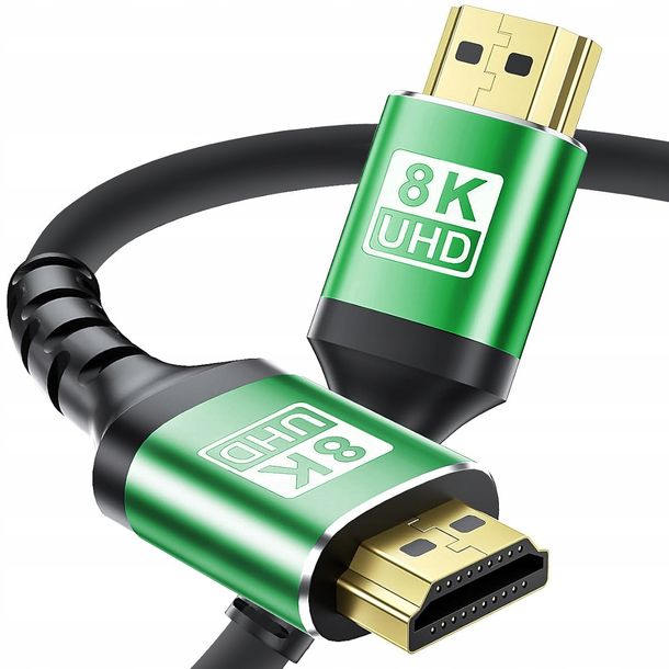 ﻿KABEL PRZYŁĄCZE HDMI - HDMI 2.1 8K 4K 144Hz 10m