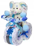 rowerek-slonik-tort-z-pieluch-pampers-2-prezent