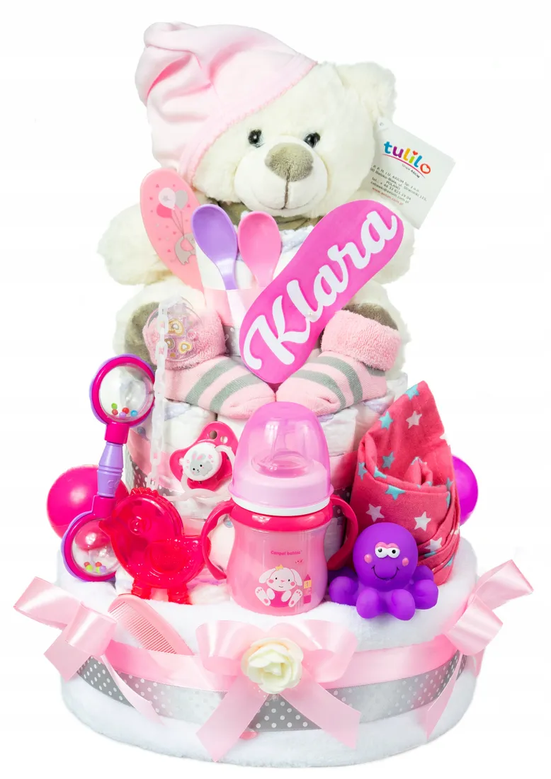 duzy-tort-mis-z-pieluch-pampers-3-55-szt-mis-bialy-stan-nowy