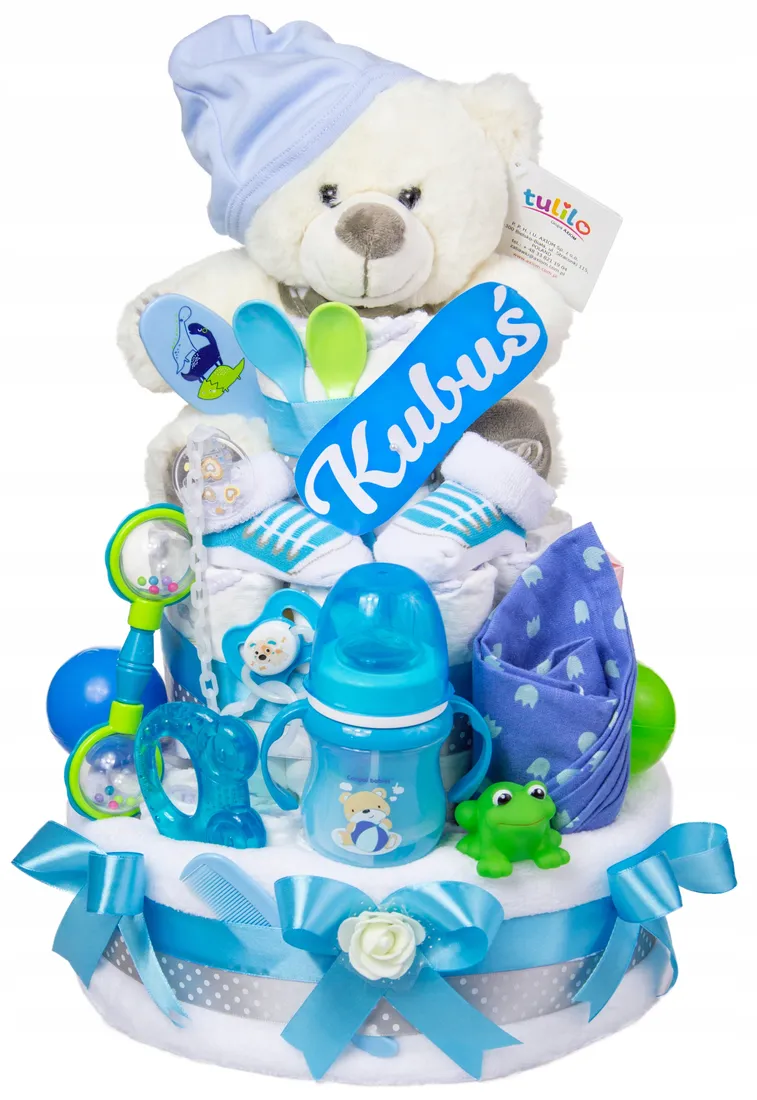 duzy-tort-z-pieluch-pampers-4-55-szt-mis-bialy-stan-nowy