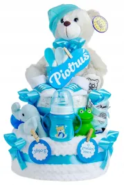 duzy-tort-z-pieluch-pampers-55-szt-super-prezent