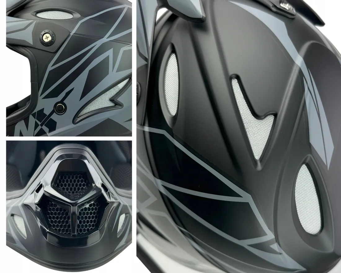 ZESTAW NX KASK + GOGLE DOWNHILL NX EXTREME r.M |KASK