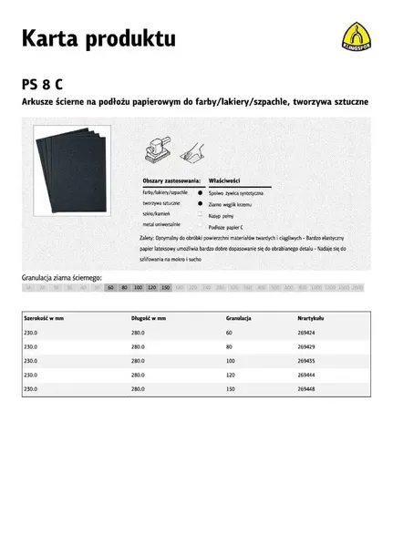 papier-scierny-wodooporny-gradacja-100-klingspor-000615-kod-producenta-269435