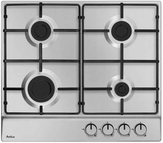 ﻿Płyta gazowa Amica 60 Inox PGA6100BPR