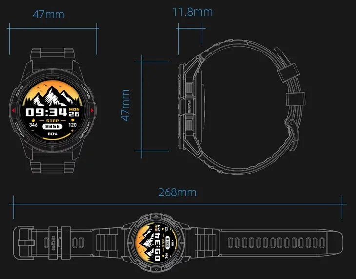 smartwatch-mibro-gs-active-gray-lokalizator-gps-nie
