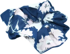 scrunchie-gumka-do-wlosow-kwiaty-spring-granatowa
