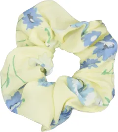 Zdjęcie produktu Scrunchie gumka do włosów kwiaty Spring Żółta