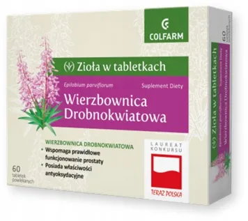 Wierzbownica Drobnokwiatowa COLFARM - Wsparcie dla Prostaty i Układu Moczowego, 60 Tabletek