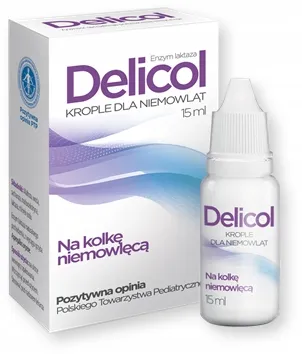 Delicol Krople na Kolkę Niemowlęcą z Laktazą, 15 ml