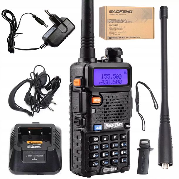 ﻿Baofeng UV-5R KRÓTKOFALÓWKA RADIOTELEFON WALKIE TALKIE SKANER VHF UHF