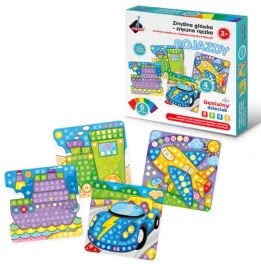 askato-zmyslna-glowka-zreczna-raczka-wyklejanka-piankowa-pojazdy