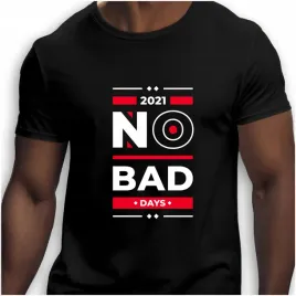 koszulka-meska-czarna-nadruk-no-bad-days-4xl