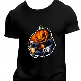 koszulka-meska-czarna-nadruk-dynia-halloween-3xl