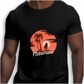 koszulka-meska-czarna-nadruk-hawaii-xl