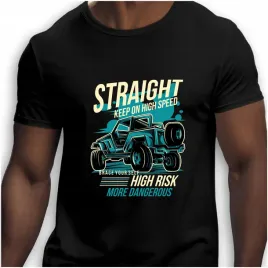 koszulka-meska-czarna-nadruk-straight-keep-on-high-5xl