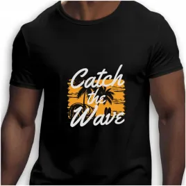 koszulka-meska-czarna-nadruk-catch-the-wave-4xl