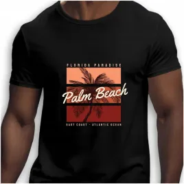 koszulka-meska-czarna-nadruk-palm-beach-4xl