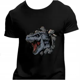 koszulka-meska-czarna-nadruk-dinozaur-3xl