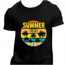 koszulka-meska-czarna-nadruk-summer-time-3xl