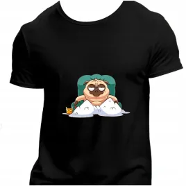 koszulka-meska-czarna-nadruk-mops-w-luksusie-3xl