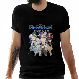 koszulka-meska-czarna-z-nadrukiem-anime-genshin-impact-3xl