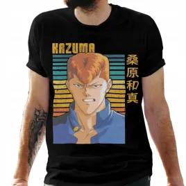 koszulka-meska-czarna-z-nadrukiem-anime-kazuma-xxl