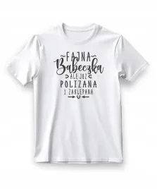 koszulka-damska-biala-nadruk-fajna-babeczka-rozmiar-xl