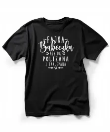 koszulka-damska-czarna-nadruk-fajna-babeczka-rozmiar-m