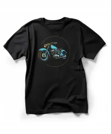 koszulka-meska-czarna-nadruk-motocykl-rozmiar-xl