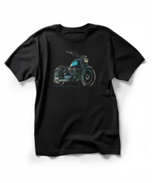 koszulka-meska-czarna-nadruk-motocykl-rozmiar-m