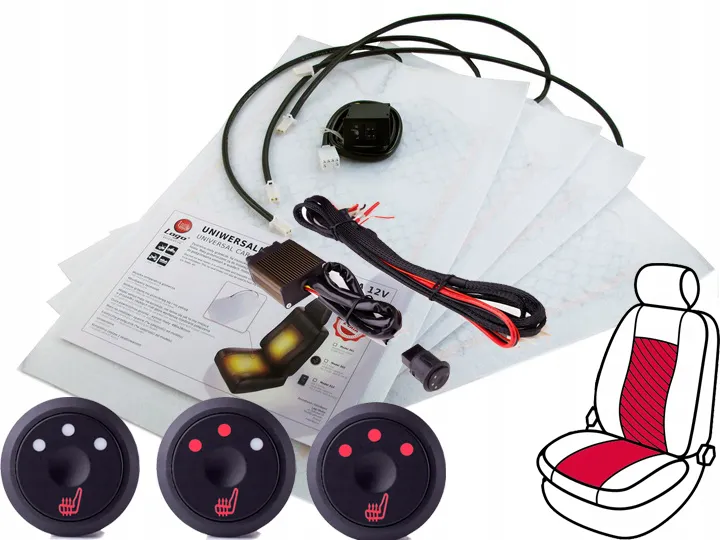 MATA GRZEWCZA POD TAPICERKĘ GRZEJNA NA FOTEL + regulacja 3 ...