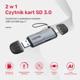 unitek-czytnik-kart-sd-microsd-usb-a-5gbps-usb-c