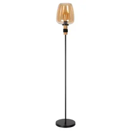 szklana-lampa-podlogowa-ilona-45708-01-62-czarny-bursztynowy