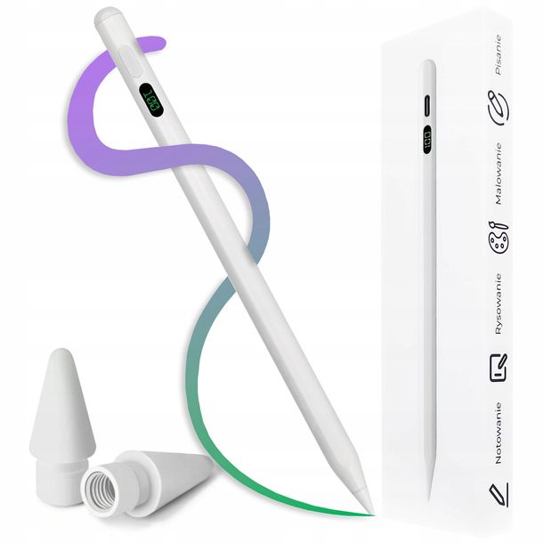 ﻿RYSIK PENCIL PEN STYLUS DO TABLETA APPLE IPAD AIR / PRO LCD + 2 końcówki