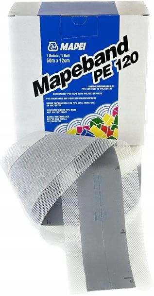 Фото - Герметик / рідкі цвяхи Mapei ﻿Taśma do hydroizolacji Mapeband  PE120  (50mb)