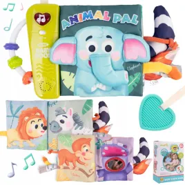 ksiazeczkamaterialowa-dla-dziecka-dzungla-sensoryczna-gryzak-lusterko