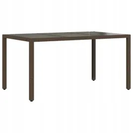stol-ogrodowy-ze-szklanym-blatem-braz-150x90x75cm-polirattan