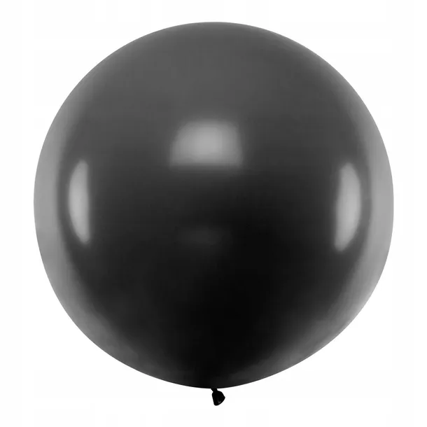 balon-okragly-pastel-black-1m-cechy-matowe