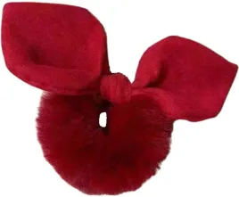 scrunchie-gumka-do-wlosow-bordowa-frotka-futerko-plusz-uszy-krolika