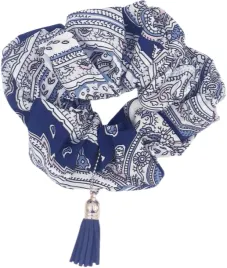 scrunchie-gumka-do-wlosow-lancuszek-olivia-granatowa-2