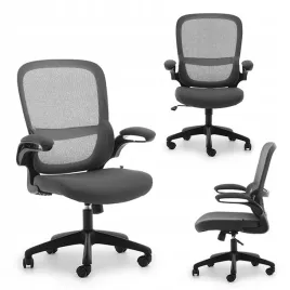 przewiewny-fotel-do-biura-z-podnoszonymi-podlokietnikami-basti-grafitowy