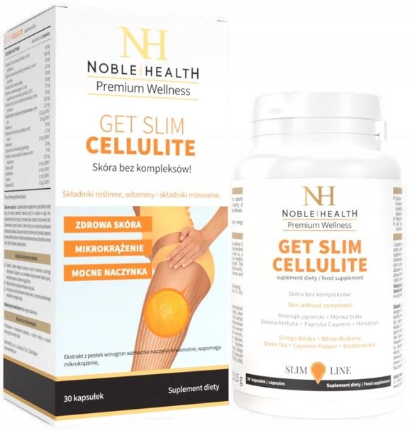 ﻿NOBLE HEALTH GET SLIM CELLULITE 30 JĘDRNE POŚLADKI