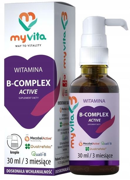 Zdjęcia - Witaminy i składniki mineralne Active MYVITA WITAMINA B-COMPLEX  30ml KROPLE 