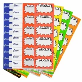 korfed-cenowki-samoprzylepne-rozne-mix-x-20-szt