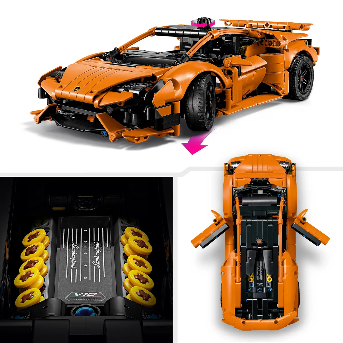 lego-technic-pomaranczowe-lamborghini-huraca-42196-stan-nowy