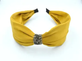 opaska-do-wlosow-elegance-satyna-i-cekiny-musztardowy