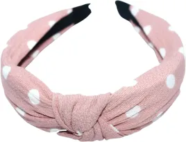 opaska-do-wlosow-bowknot-rozowa-biale-kropki-lato-summer-1