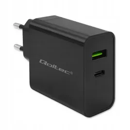 qoltec-ladowarka-super-quick-pd-1xusb-c-1xusb-45w-5-20v-2-25-3a-czarna
