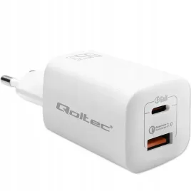 qoltec-ladowarka-65w-gan-ultra-5-20v-2-25-3-25a-1xusb-c-pd-1xusb-3-0